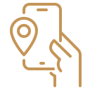 Map and compass icon